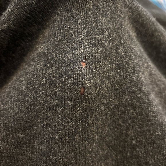 Vtg LL Bean 100% Lambswool Knit Sweater Vest VNeck Pullover Charcoal Gray Men XL - Picture 6 of 6